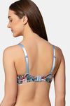 Triumph Padded Non Wired Medium Coverage T-Shirt Bra - Blue Light Combination — thumbnail 3